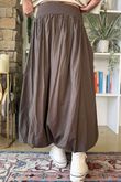 Paloma Bubble Hem Midi Skirt Choc Chip